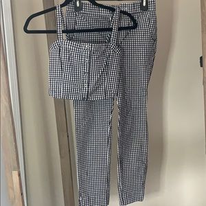 Hollister Matching checkered set! Top and pants